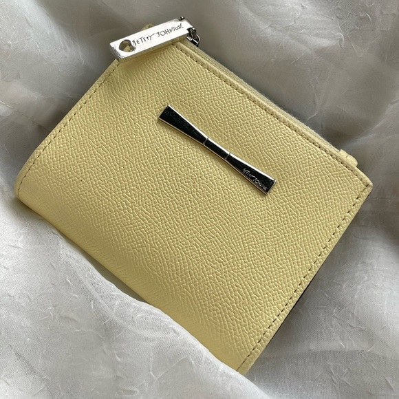 Yellow Betsy Johnson Leather Wallet - Picture 1 of 5